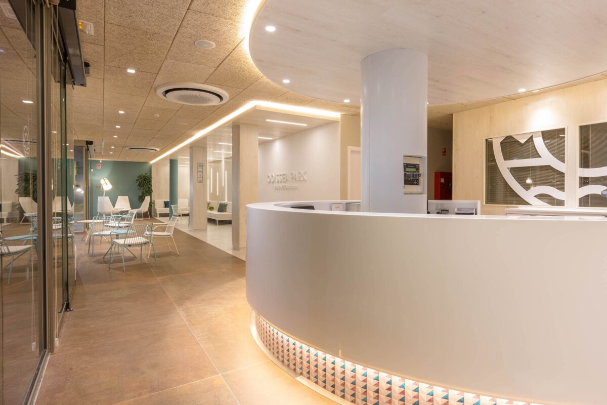 Recepción Odissea Park Aparthotel Hotel - Santa Susana - Rosa Colet