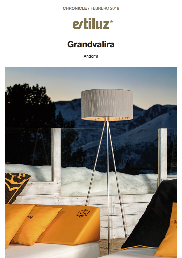ESTILUZ EXTERIOR LAMP GRANDVALIRA ANDORRA ROSA COLET INTERIOR