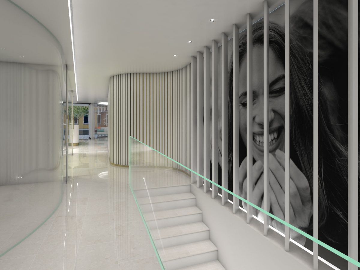 Escalera Pinedadental Clínica Dental Dentista - Rosa Colet Design