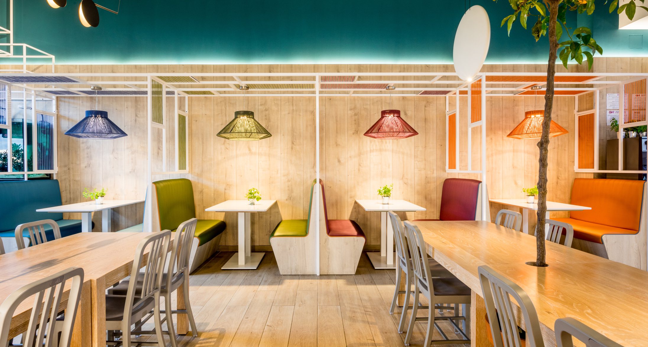 Atlantida Restaurant Mataro Parc diseño por Rosa Colet Interior