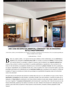 Rosa Colet en Elle Decor. Casa Holística Llafranc